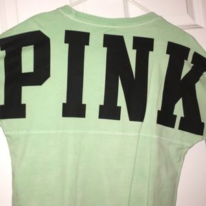 Victoria’s Secret Mint logo long sleeve